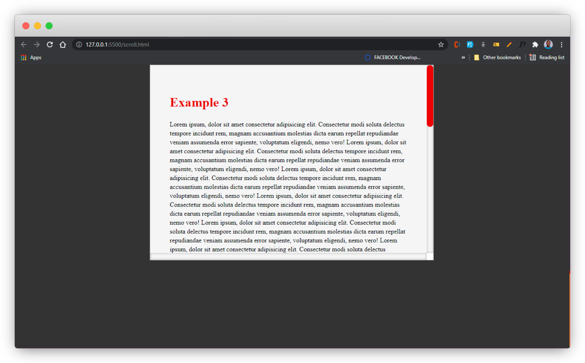 example 3 on browser
