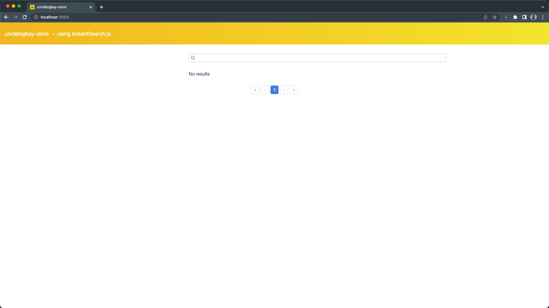 configuring the instant search widget