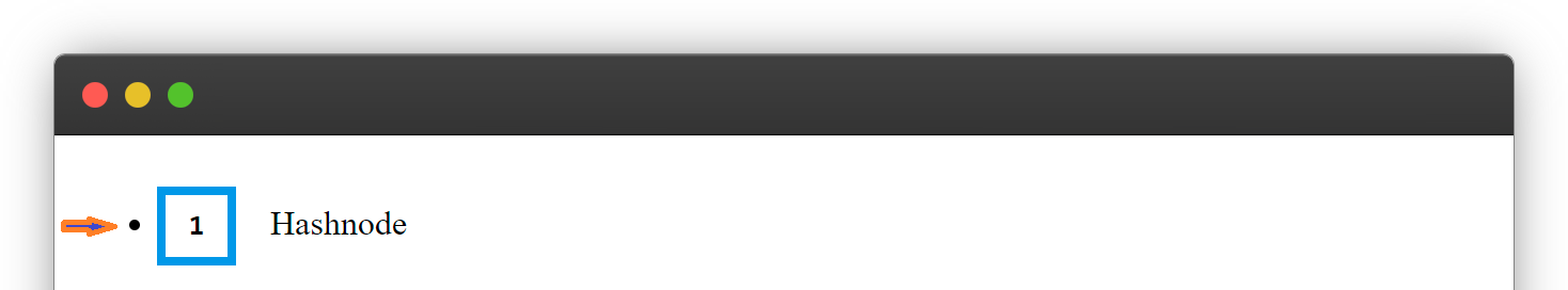 showing sample of list default dot